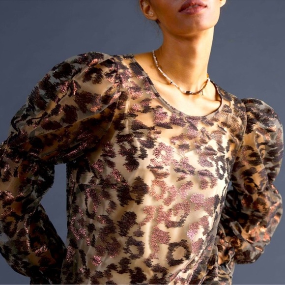 Eva Franco Anthropologie Top Size Large - Picture 1 of 6